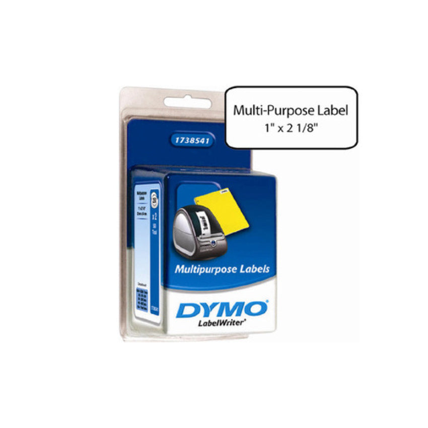 DYMO White Multi-purpose Label, 1 X 2-1/8 (1738541)