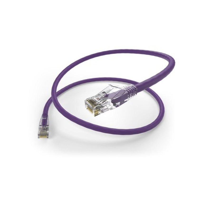 Uncommonx 6 Inch Purple Cat6 Clearfit Patch Cable (10169)