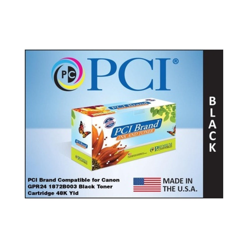 PCI Brand Canon Gpr-24 1872b003 Black Toner Cartridge 48000 Page Yield For Canon Imagerunner 5050/5055/5065/5075/1872b003aa/gpr24 (1872B003AAPC)
