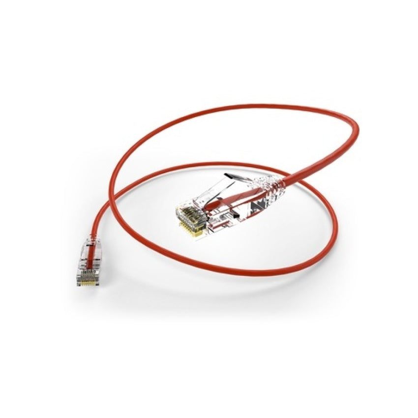 Uncommonx 8ft Cat6 Clearfit Slim Patch Cable Red (CS608FRED)