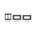 Kramer Electronics 2gang Frame Holds 6wall Plate Inserts. (FRAME2G)