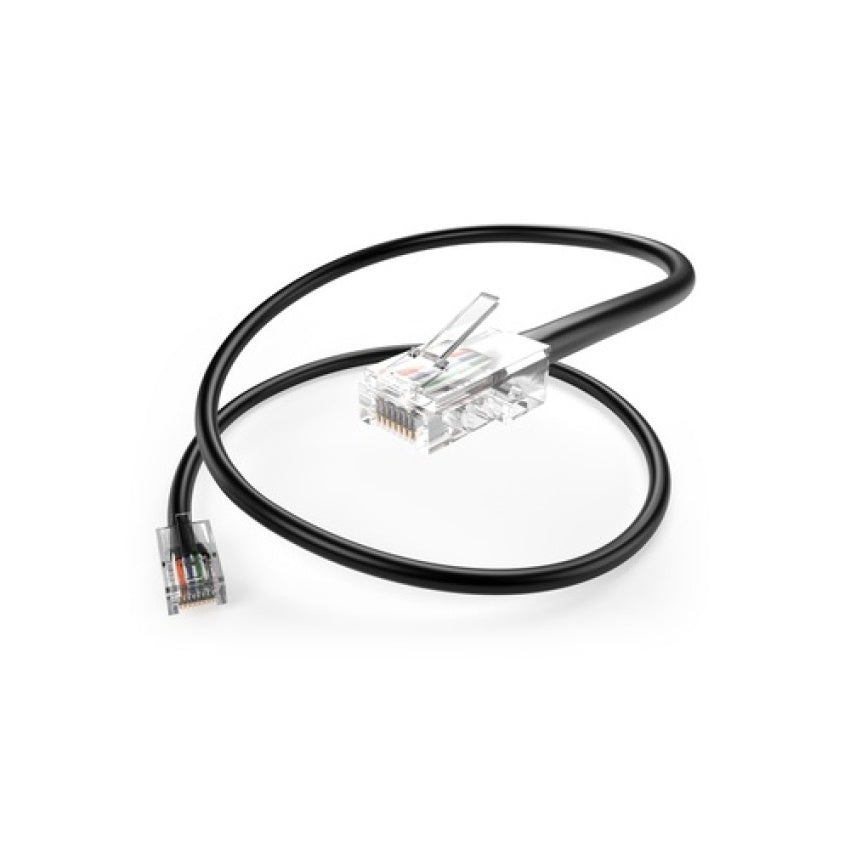 Uncommonx 15ft Black Cat5e Patch Cable No Boots (PC5E15FBLK)