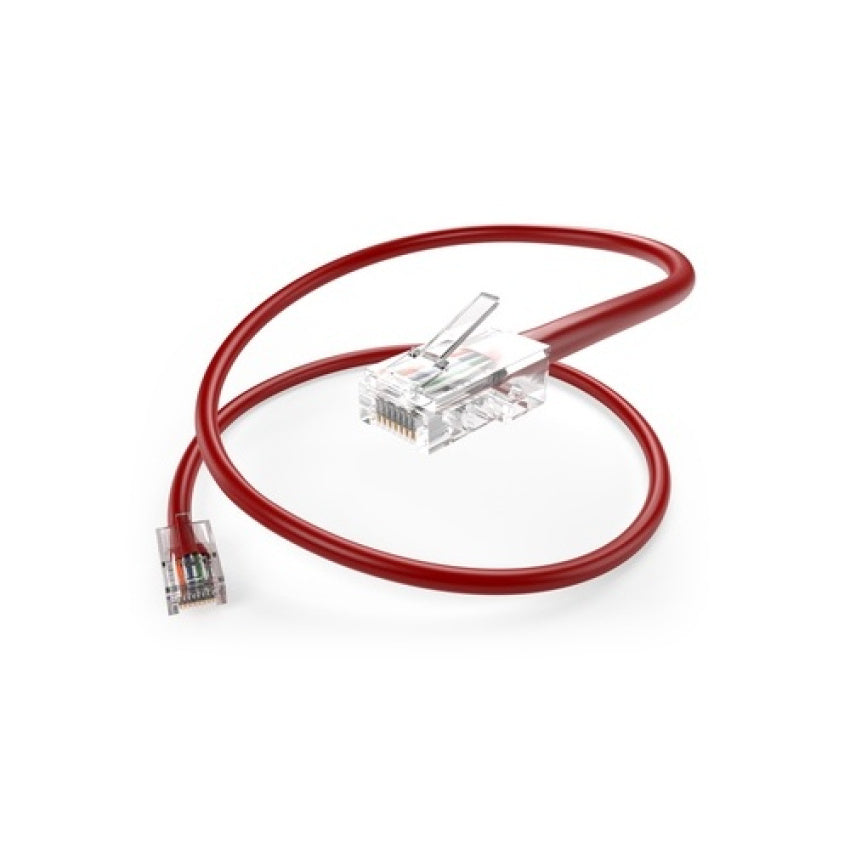 Uncommonx 25ft Red Cat5e Patch Cable Utp No Boots (PC5E25FRED)