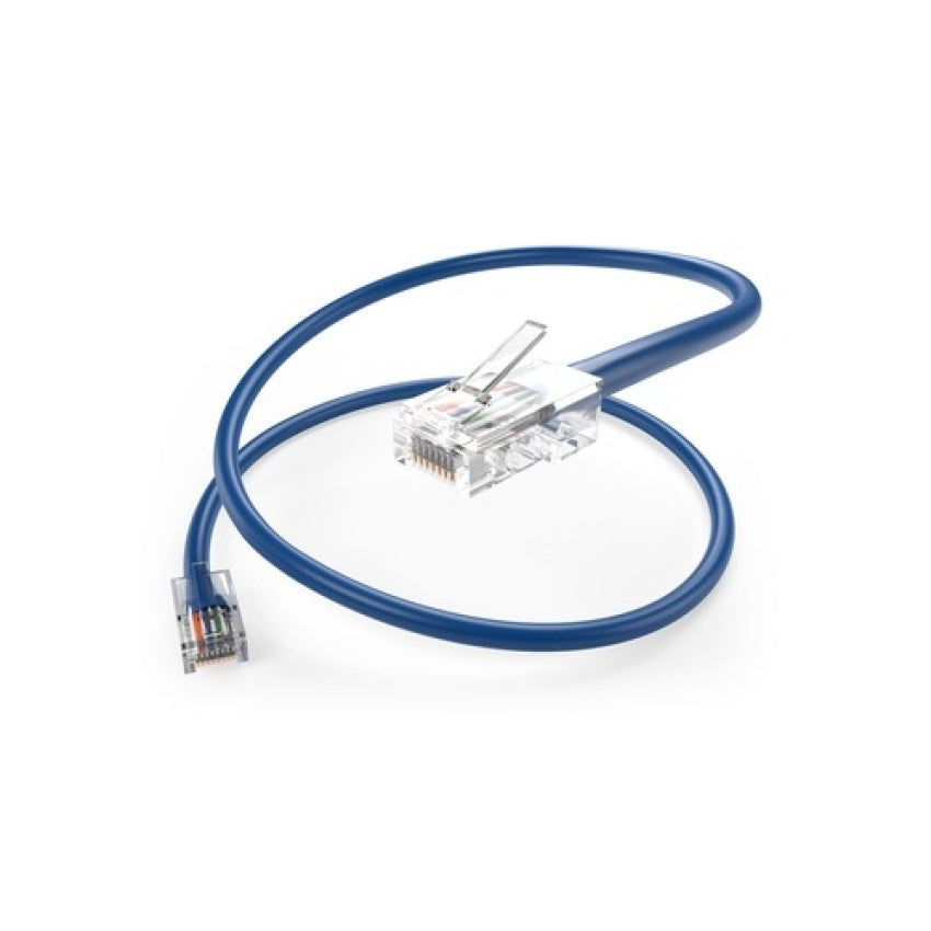 Uncommonx 6 Inch Blue Cat5e Patch Cable No Boots (PC5E6INBLU)