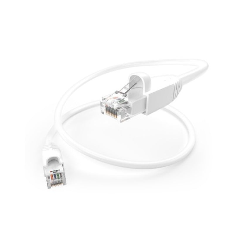 Uncommonx 2ft White Cat6a 10 Gig Patch Cable (PC6A02FWHTS)