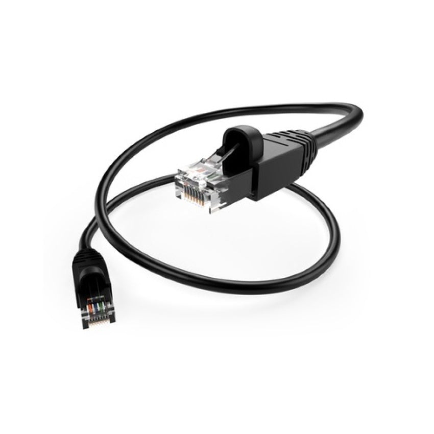 Uncommonx 5ft Black Cat6a 10 Gig Patch Cable (PC6A05FBLKS)