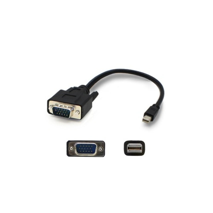 Add-On Addon 3.0ft Mdp To Vga M/m Black Adapter (MDISPORT2VGAMM3B)