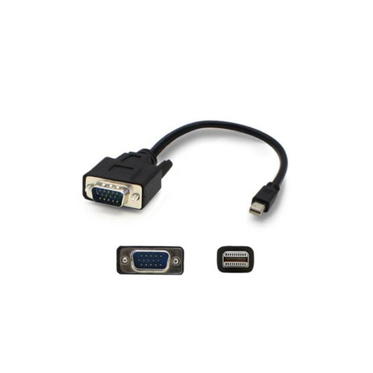 Add-On Addon 3.0ft Mdp To Vga M/m Black Adapter (MDISPORT2VGAMM3B)