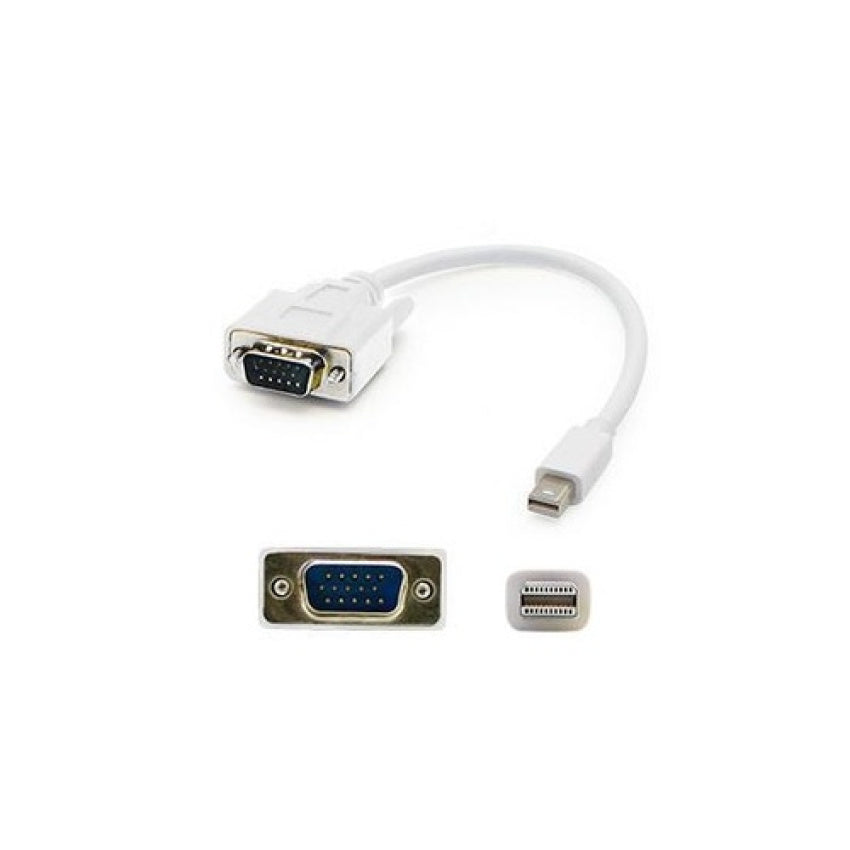 Add-On Addon 3.0ft Mdp To Vga M/m White Adapter (MDISPORT2VGAMM3W)