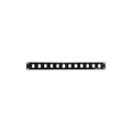 Uncommonx 1u 12-port Blank Patch Panel (BPP12PTKJ)