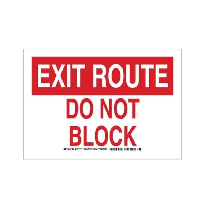 Bridgetek Solutions Red/ White Exit Sign (127172)