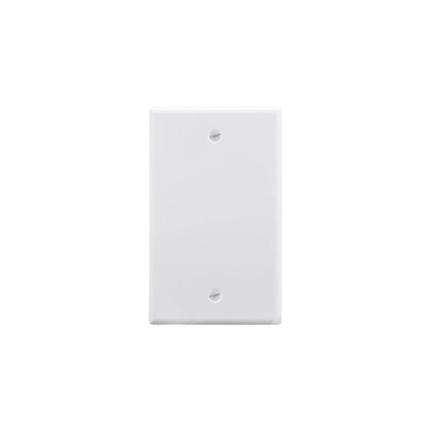 Monoprice 1-gang Blank Wall Plate_ White (34491)