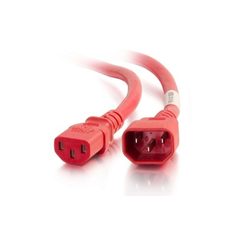 C2G 5ft C14 To C13 18/3 Sjt Red (17499)