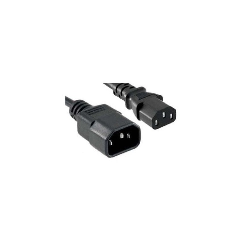 Enet Solutions C13 To C14 3ft Black Power Extension Cord / Cable 250v 18 Awg 10a Nema Iec-320 C13 To Iec-320 C14 3 - Lifetime Warranty (C13C143FENC)