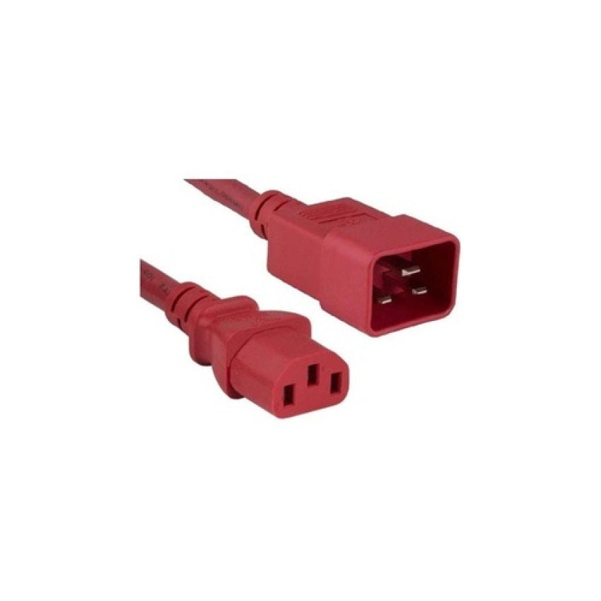 Enet Solutions C13 To C20 4ft Red Power Cord (C13C20RD4FENC)