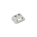 Black Box Modular Furniture Wallplate - 2-port, Gray, Gsa, Taa (WPT461MF)