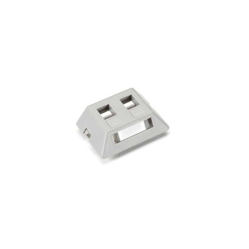 Black Box Modular Furniture Wallplate - 2-port, Gray, Gsa, Taa (WPT461MF)