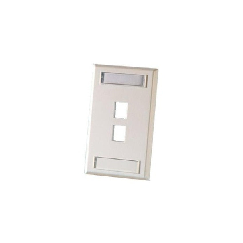 Leviton Single Gang Plastic Faceplate-2 Keystone (KSFP288)