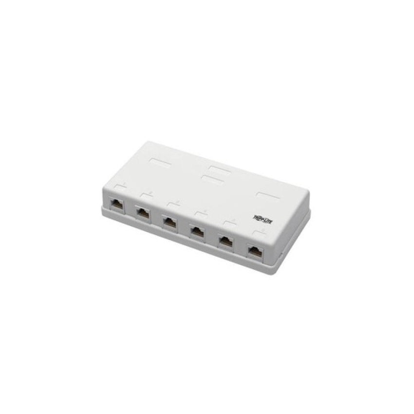 Tripp Lite Cat6 Surface-mount Box 6-port 110 Idc (N236006WH)