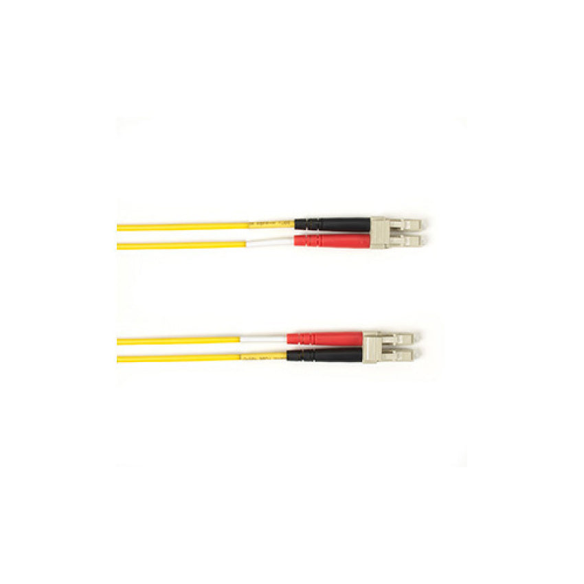 Black Box Os2 9/125 Singlemode Fiber Optic Patch Cable - Ofnr Pvc, Lc To Lc, Yellow, 10-m (32.8-ft.), Gsa, Taa, Non-returnable/non-cancelable (RSM010MLCLCYL)