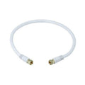 Monoprice Rg6 Coax Cable W F Type 1.5ft - White (5360)