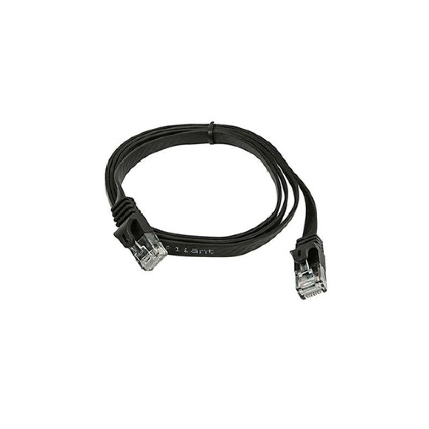 Monoprice Cat5e Flat Patch Cable_ 3ft Black (9547)