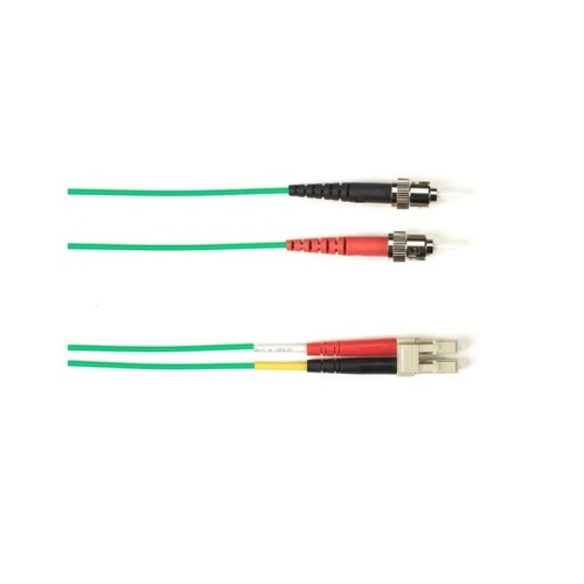 Black Box Sm Fo Patch Cable Duplx, Pln, Green, Stl (FOCMPSMSTLGN50)