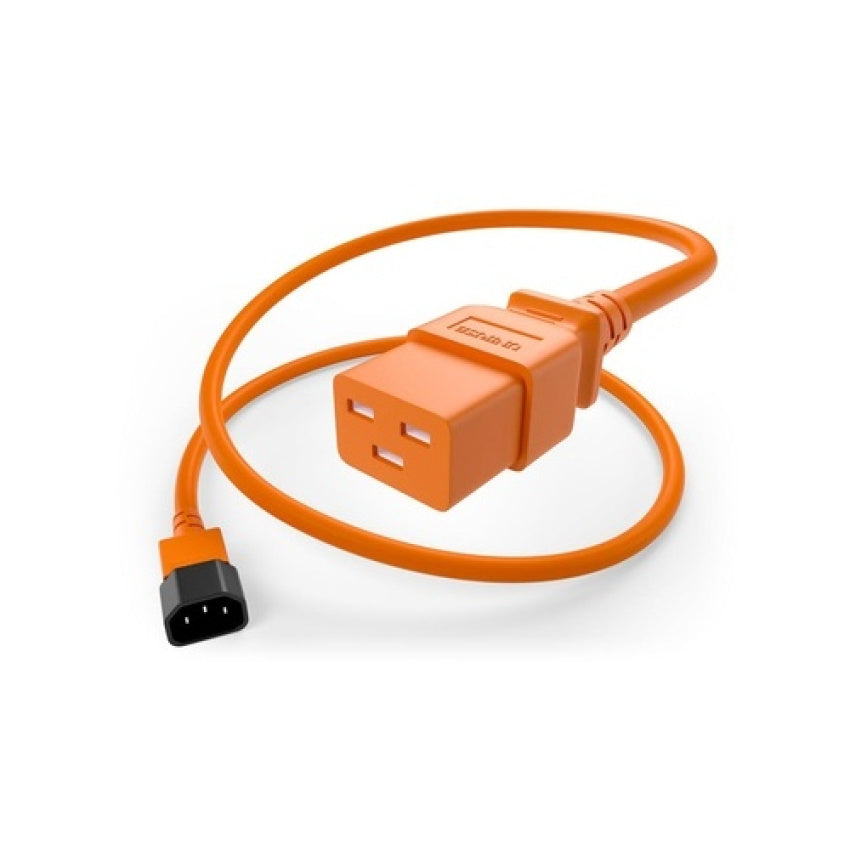 Uncommonx Power Cord C14 To C19 15amp, Orange, 3ft (PWCDC14C1903FORG)