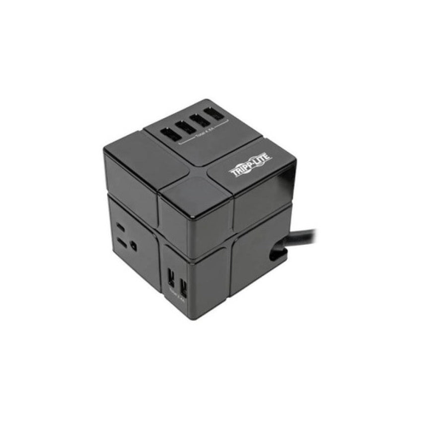 Tripp Lite Surge Protector Cube 3-outlet 6 Usb-a (TLP366CUBEUSBB)