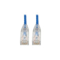 Tripp Lite Cat6 Snagless Molded Slim Utp Blue 8in (N201S8NBL)