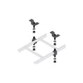 Middle Atlantic Products 5/8 Slotted Ceiling Kit,1 (CLH5/8CHK)