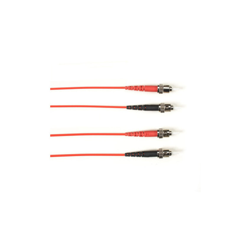Black Box Os2 9/125 Singlemode Fiber Optic Patch Cable - Ofnp Plenum, St To St, Red, 10-m (32.8-ft.), Gsa, Taa, Non-returnable/non-cancelable (FCMPSM010MSTSTRD)