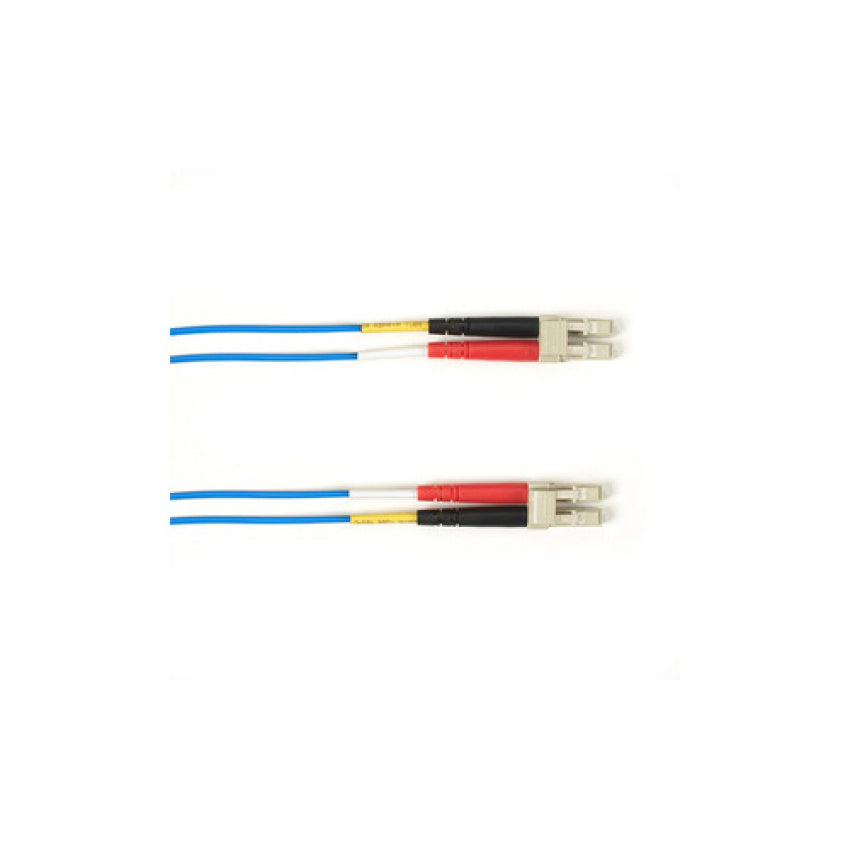 Black Box Om4 50/125 Multimode Fiber Optic Patch Cable - Lszh, Lc To Lc, Blue, 5-m (16.4-ft.), Gsa, Taa, Non-returnable/non-cancelable (FLZHM4005MLCLCBL)