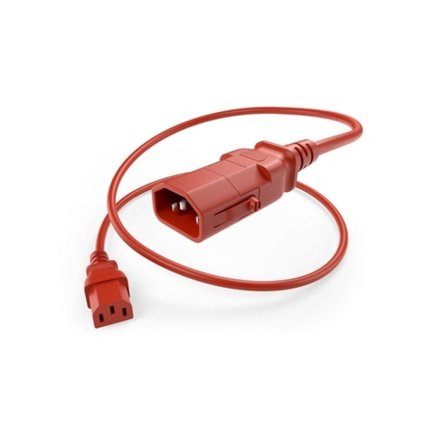 Uncommonx P-lock Power Cable C13-c14 Red 12ft (PWRC13C1412FREDP)