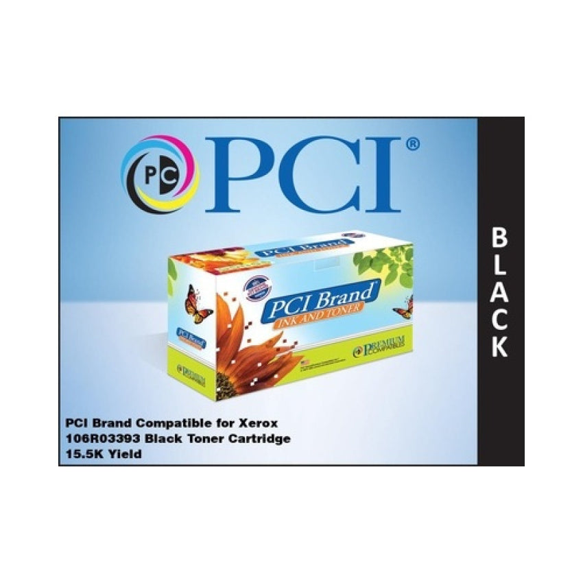 PCI Brand Compatible For Xerox 106r03393 Black Toner Cartridge 15.5k Yield For Xerox Versalink B7025/b7030 And B7035 (106R03393PCI)