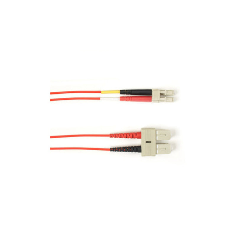 Black Box Om1 62.5/125 Multimode Fiber Optic Patch Cable - Ofnr Pvc, Sc To Lc, Red, 4-m (13.1-ft.), Gsa, Taa, Non-returnable/non-cancelable (FOCMR6204MSCLCRD)
