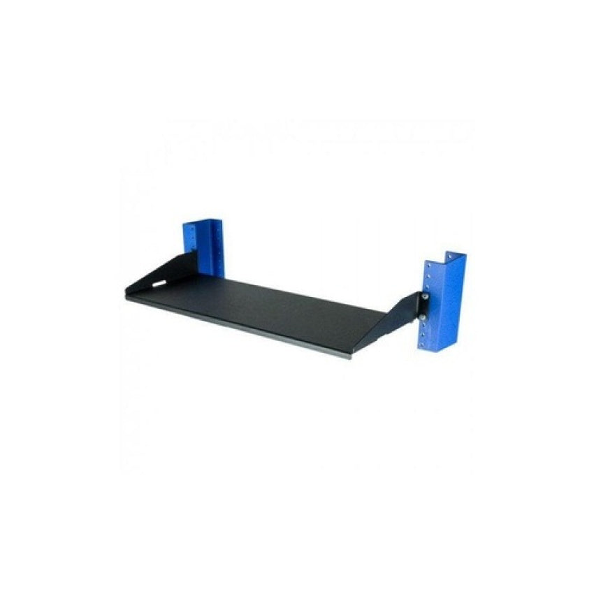 Rack Solutions 2 Post Rack Shelf 7in Solid Flanges Down (1USHL022HALF7DS)