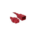 Enet Solutions C19 To C20 Power Cord Extension 20a 12awg 3ft Red (C19C2020ARD3FENC)