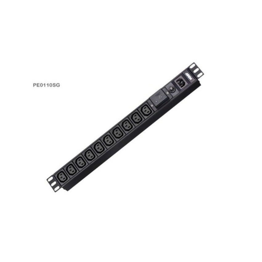Aten 10 Outlets 15a Basic Pdu W/ Surge Protection - 100-240v (PE0110SG)