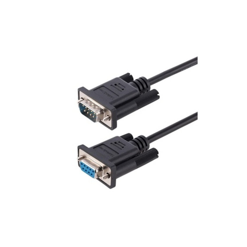 StarTech 3m Rs232 Serial Null Modem Cable, Crossover Serial Cable W/al-mylar Shielding, Db9 Serial Com Port Cable Female To Male, Compatible W/dte Devices (9FMNM3MRS232CABLE)