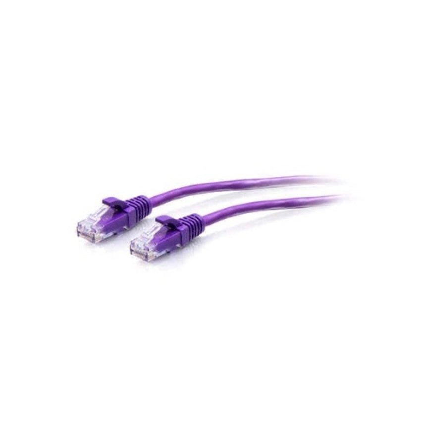 C2G 25ft Cat6a Purple Slim Ethernet (C2G30194)