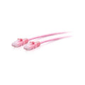 C2G 1ft Cat6a Pink Slim Patch Cable (C2G30195)