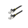 StarTech 2ft Cat6a Ethernet Cable - Black - Low Smoke Zero Halogen (lszh) - 10gbe 500mhz 100w Poe Snagless Rj-45 W/strain Reliefs S/ftp Network Cord (NLBK2FCAT6APATCH)