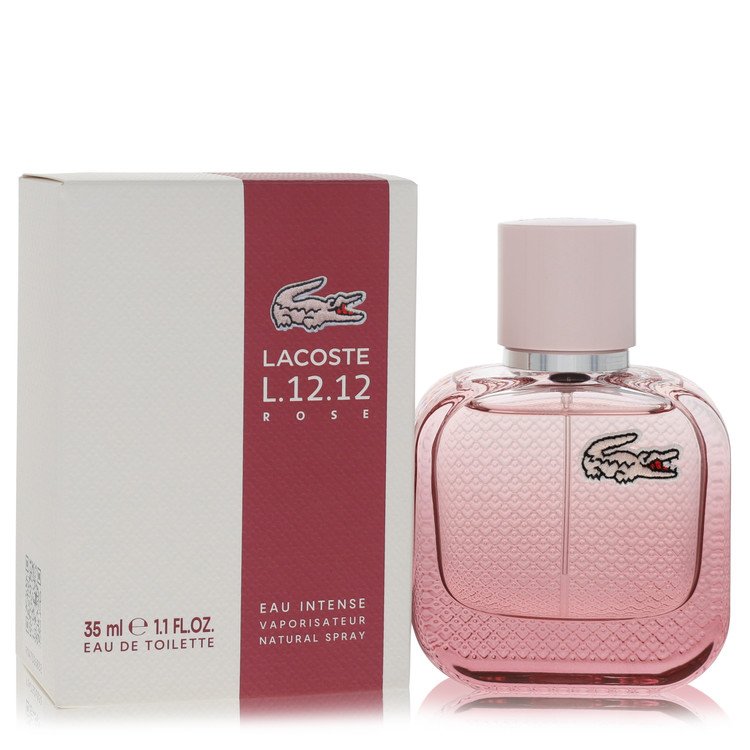 Lacoste Eau De Lacoste L.12.12 Rose Eau Intense by Lacoste Eau De Toilette Spray 1.1 oz for Women