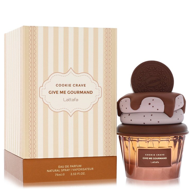 Lattafa Give Me Gourmand Cookie Crave by Lattafa Eau De Parfum Spray (Unisex) 2.53 oz for Women