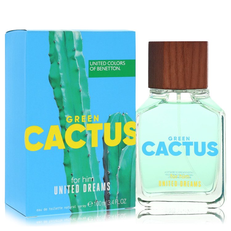 United Dreams Green Cactus by Benetton Eau De Toilette Spray 3.4 oz for Women