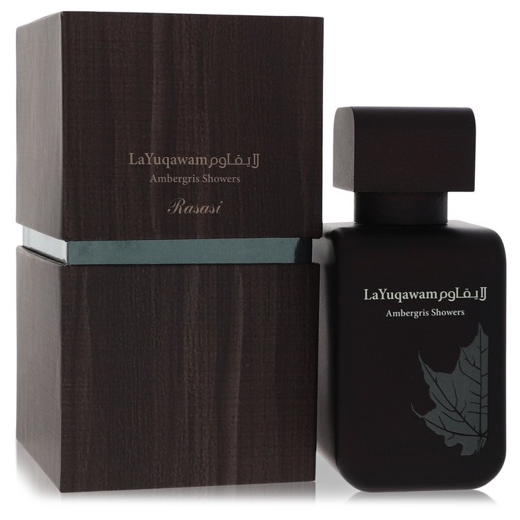 Ambergris Showers by Rasasi Eau De Parfum Spray 2.5 oz for Men