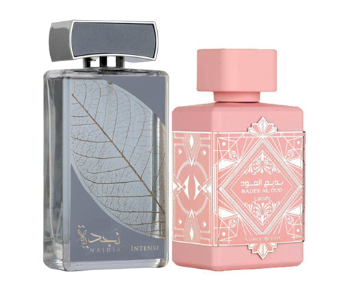 Lattafa Badee Al Oud Noble Blush + Lattafa Najdia Intense Bundle