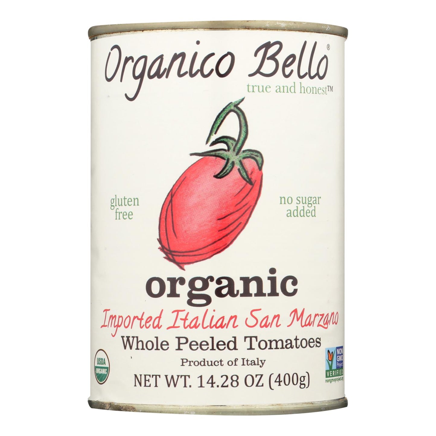 Organico Bello Tomatoes - Organic - Whole - Case Of 12 - 14.28 Oz