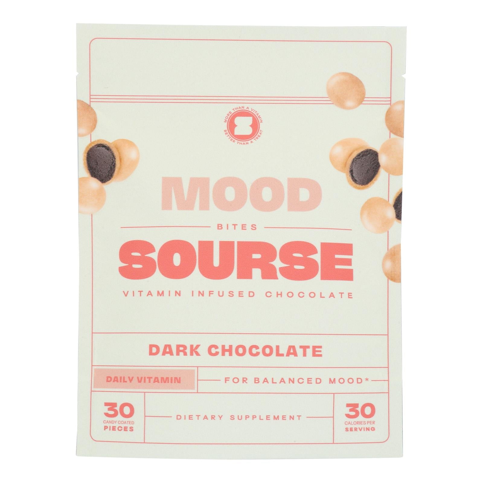 Sourse - Mood Bites Vitamin Infused Chocolate - Case Of 6-2.2 Oz